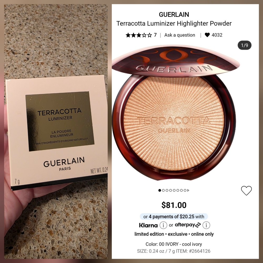 Guerlain Terracotta Luminizer in 00 Ivory